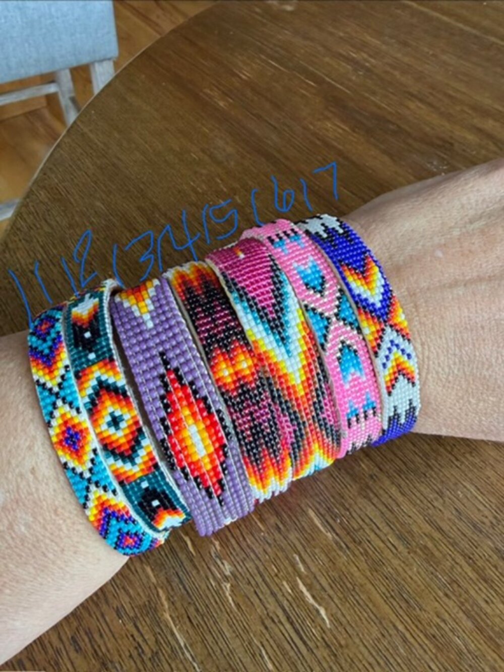 Native American Beaded Cuff Bracelets